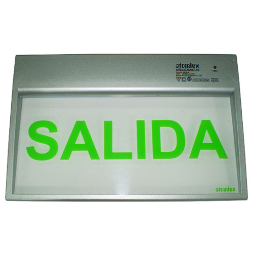 Atomlux – Señalización LED con leyenda de SALIDA o SALIDA DE EMERGENCIA